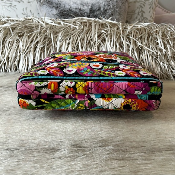 VERA BRADLEY VaVa Bloom 2012 Checkpoint Friendly Laptop Bag Pink Blue Floral Y2K - Picture 9 of 15